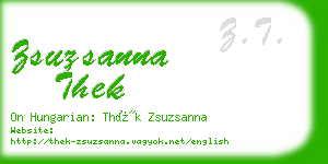 zsuzsanna thek business card